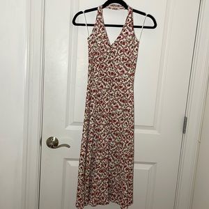 Bershka Red Floral Dress